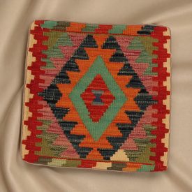   Kilim taie d'oreiller 45x45 coussin décoratif tissé à la main