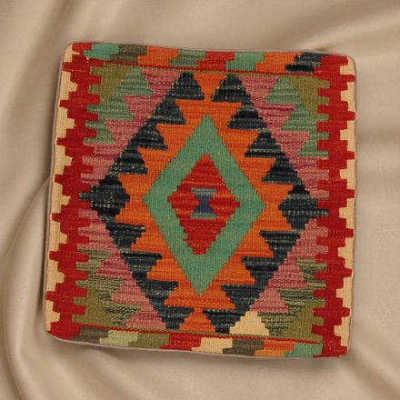 Kilim taie d'oreiller 45x45 coussin décoratif tissé à la main