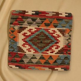   Kilim taie d'oreiller 45x45 coussin décoratif tissé à la main