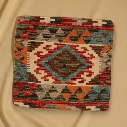 Kilim taie d'oreiller 45x45 coussin décoratif tissé à la main