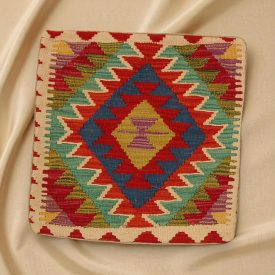   Coussin oriental Kilim 40x40 Taie d'oreiller tissé à la main