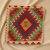 Coussin oriental Kilim 40x40 Taie d'oreiller tissé à la main