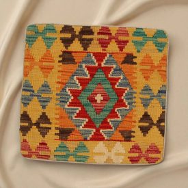   Coussin oriental Kilim 40x40 Taie d'oreiller tissé à la main