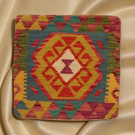   Coussin oriental Kilim 40x40 Taie d'oreiller tissé à la main