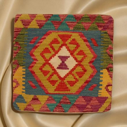 Coussin oriental Kilim 40x40 Taie d'oreiller tissé à la main