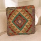 Coussin oriental Kilim 40x40 Taie d'oreiller tissé à la main