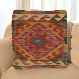 Coussin Kilim 45x45 housse de coussin tissé à la main