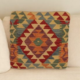 Coussin Kilim 45x45 housse de coussin tissé à la main
