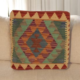   Housse de coussin tissé à la main 45x45 Coussin décoratif Kilim