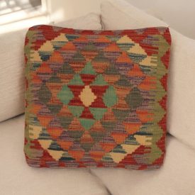   Housse de coussin tissé à la main 45x45 Coussin décoratif Kilim