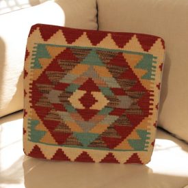   Housse de coussin tissé à la main 45x45 Coussin décoratif Kilim