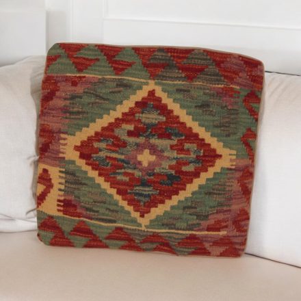Housse de coussin Kilim afghane 45x45 oreiller tissé à la main
