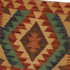 Housse de coussin Kilim afghane 45x45 oreiller tissé à la main