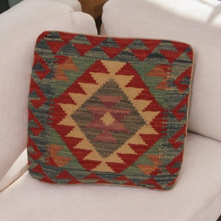 Housse de coussin Kilim afghane 45x45 oreiller tissé à la main