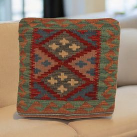   Coussin Kilim tissé à la main 45x45 coussin décoratif afghan