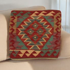   Coussin Kilim tissé à la main 45x45 coussin décoratif afghan