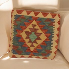   Coussin Kilim tissé à la main 45x45 coussin décoratif afghan