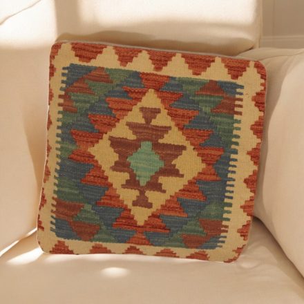 Coussin Kilim tissé à la main 45x45 coussin décoratif afghan