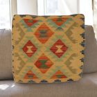 Coussin Kilim tissé à la main 45x45 coussin décoratif afghan