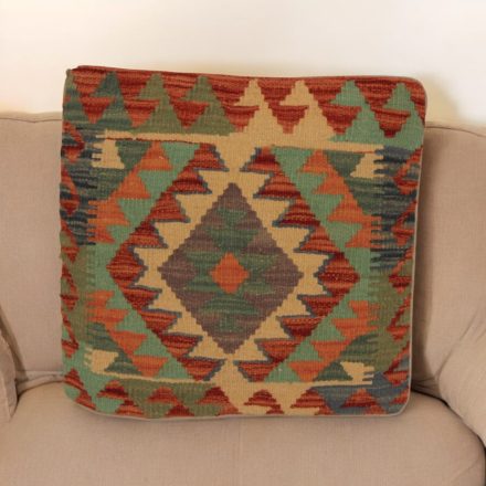Coussin Kilim tissé à la main 45x45 coussin décoratif afghan