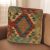 Coussin oriental Kilim 40x40 Taie d'oreiller tissé à la main