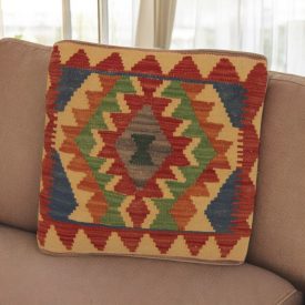   Coussin oriental Kilim 40x40 Taie d'oreiller tissé à la main