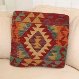 Coussin Kilim 45x45 housse de coussin tissé à la main