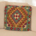Coussin Kilim 45x45 housse de coussin tissé à la main