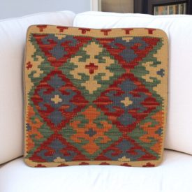 Coussin Kilim 45x45 housse de coussin tissé à la main
