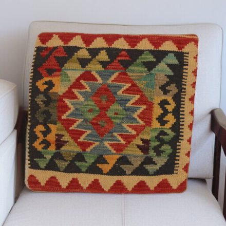 Coussin décoratif Kilim 45x45, housse de coussin tissé à la main