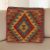 Coussin décoratif Kilim 45x45, housse de coussin tissé à la main