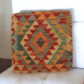   Coussin décoratif Kilim 45x45, housse de coussin tissé à la main