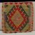 Housse de coussin Kilim tissé à la main 45x45 coussin décoratif afghan