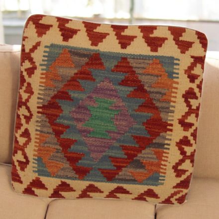 Housse de coussin Kilim tissé à la main 45x45 coussin décoratif afghan