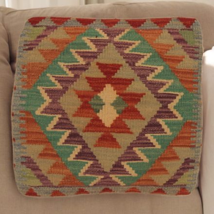 Kilim taie d'oreiller 45x45 coussin décoratif tissé à la main