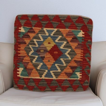Kilim taie d'oreiller 45x45 coussin décoratif tissé à la main
