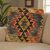 Kilim taie d'oreiller 45x45 coussin décoratif tissé à la main