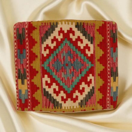 Housse de coussin Kilim afghane 45x45 oreiller tissé à la main