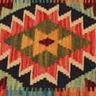 Housse de coussin Kilim afghane 45x45 oreiller tissé à la main