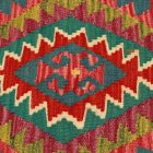 Housse de coussin Kilim afghane 45x45 oreiller tissé à la main
