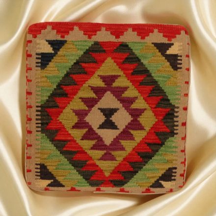 Housse de coussin Kilim afghane 45x45 oreiller tissé à la main