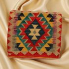 Housse de coussin Kilim afghane 45x45 oreiller tissé à la main