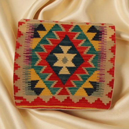 Housse de coussin Kilim afghane 45x45 oreiller tissé à la main