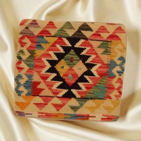   Housse de coussin Kilim afghane 45x45 oreiller tissé à la main