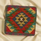 Coussin Kilim tissé à la main 45x45 coussin décoratif afghan