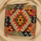 Coussin Kilim tissé à la main 45x45 coussin décoratif afghan