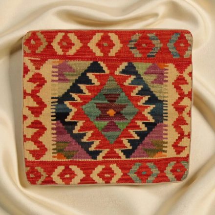 Coussin Kilim tissé à la main 45x45 coussin décoratif afghan