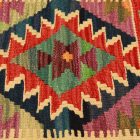 Coussin Kilim tissé à la main 45x45 coussin décoratif afghan