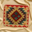 Coussin Kilim tissé à la main 45x45 coussin décoratif afghan
