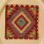 Coussin oriental Kilim 40x40 Taie d'oreiller tissé à la main